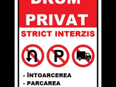 Placuta reflectorizanta pentru drum privat intoarcerea parcarea camioane tir